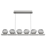 Mesa Linear Chandelier - Beige Silver / Mesa Smoke