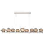 Mesa Linear Chandelier - Beige Silver / Mesa Bronze