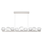 Mesa Linear Chandelier - Beige Silver / Mesa Clear