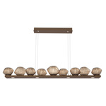 Mesa Linear Chandelier - Flat Bronze / Mesa Bronze