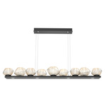 Mesa Linear Chandelier - Matte Black / Mesa Amber