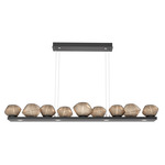 Mesa Linear Chandelier - Matte Black / Mesa Bronze