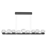 Mesa Linear Chandelier - Matte Black / Mesa Clear