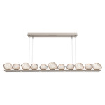 Mesa Linear Chandelier - Beige Silver / Mesa Amber