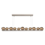 Mesa Linear Chandelier - Beige Silver / Mesa Bronze