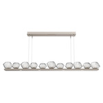 Mesa Linear Chandelier - Beige Silver / Mesa Clear