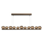 Mesa Linear Chandelier - Flat Bronze / Mesa Bronze