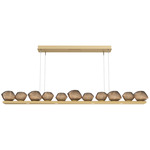Mesa Linear Chandelier - Gilded Brass / Mesa Bronze