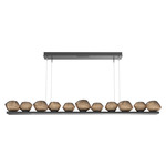 Mesa Linear Chandelier - Matte Black / Mesa Bronze