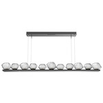 Mesa Linear Chandelier - Matte Black / Mesa Clear
