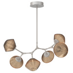 Mesa Modern Branch Chandelier - Beige Silver / Mesa Bronze
