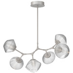 Mesa Modern Branch Chandelier - Beige Silver / Mesa Clear