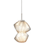 Mesa Pendant - Beige Silver / Mesa Amber