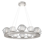 Mesa Ring Chandelier - Beige Silver / Mesa Clear