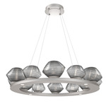 Mesa Ring Chandelier - Beige Silver / Mesa Smoke
