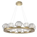 Mesa Ring Chandelier - Gilded Brass / Mesa Clear