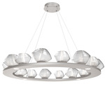 Mesa Ring Chandelier - Beige Silver / Mesa Clear