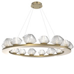 Mesa Ring Chandelier - Gilded Brass / Mesa Clear