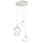 Mesa Round Multi Light Pendant - Beige Silver / Mesa Clear