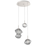Mesa Round Multi Light Pendant - Beige Silver / Mesa Smoke