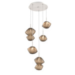 Mesa Round Multi Light Pendant - Beige Silver / Mesa Bronze