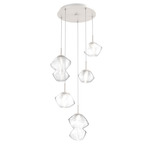Mesa Round Multi Light Pendant - Beige Silver / Mesa Clear