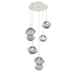 Mesa Round Multi Light Pendant - Beige Silver / Mesa Smoke