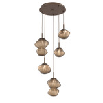 Mesa Round Multi Light Pendant - Flat Bronze / Mesa Bronze