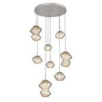 Mesa Round Multi Light Pendant - Beige Silver / Mesa Amber
