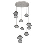 Mesa Round Multi Light Pendant - Beige Silver / Mesa Smoke