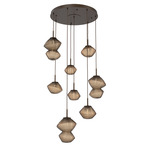 Mesa Round Multi Light Pendant - Flat Bronze / Mesa Bronze