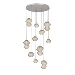 Mesa Round Multi Light Pendant - Beige Silver / Mesa Amber