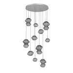 Mesa Round Multi Light Pendant - Beige Silver / Mesa Smoke