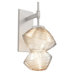 Mesa Wall Sconce - Beige Silver / Mesa Amber