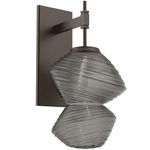 Mesa Wall Sconce - Flat Bronze / Mesa Smoke