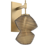 Mesa Wall Sconce - Gilded Brass / Mesa Bronze
