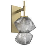 Mesa Wall Sconce - Gilded Brass / Mesa Smoke