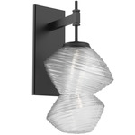 Mesa Wall Sconce - Matte Black / Mesa Clear