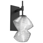 Mesa Wall Sconce - Matte Black / Mesa Clear