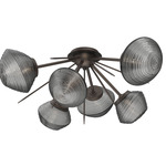 Mesa Starburst Ceiling Light - Flat Bronze / Mesa Smoke
