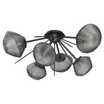 Mesa Starburst Ceiling Light - Matte Black / Mesa Smoke