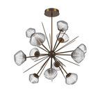 Mesa Starburst Chandelier - Flat Bronze / Mesa Clear