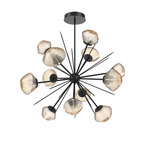 Mesa Starburst Chandelier - Matte Black / Mesa Amber