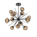 Mesa Starburst Chandelier - Matte Black / Mesa Bronze