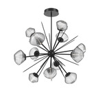 Mesa Starburst Chandelier - Matte Black / Mesa Clear