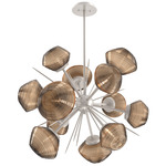Mesa Starburst Chandelier - Beige Silver / Mesa Bronze