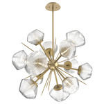 Mesa Starburst Chandelier - Gilded Brass / Mesa Clear