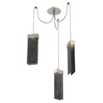 Parallel Swag Multi Light Pendant - Beige Silver / Smoke Granite