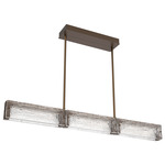 Tabulo Linear Chandelier - Flat Bronze / Tabulo Linea