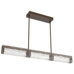 Tabulo Linear Chandelier - Flat Bronze / Tabulo Tidal